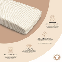 Organic Cotton Stripe Change Pad Cover