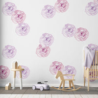 Sunset Flowers Wall Decal Set