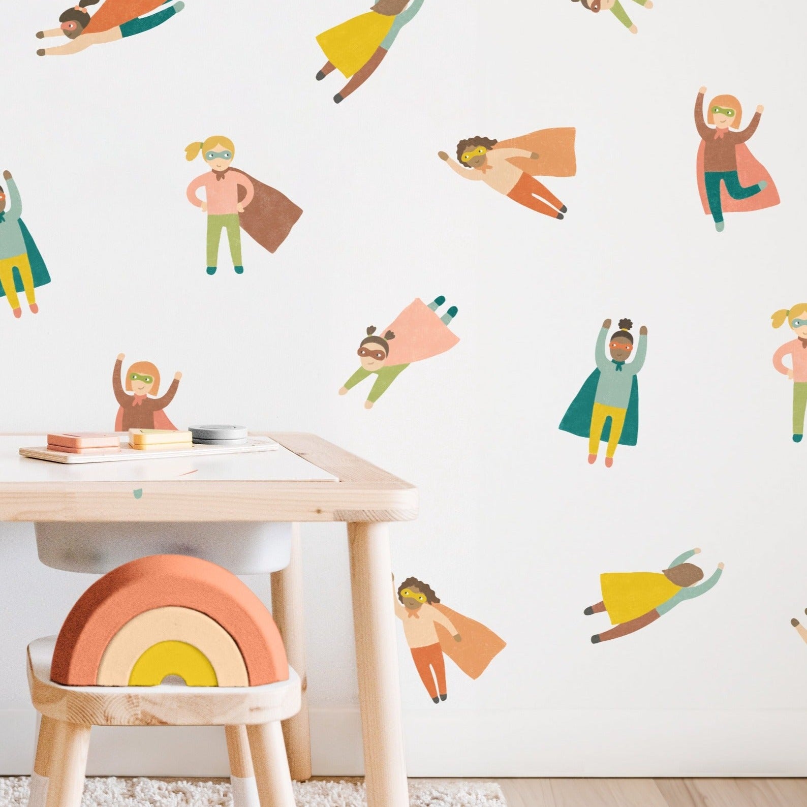 Superhero Girls Fabric Wall Decals