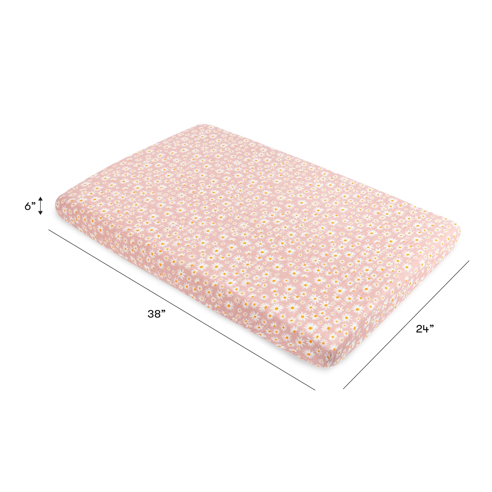 Babyletto Mini Crib Sheet in GOTS Certified Organic Muslin Cotton