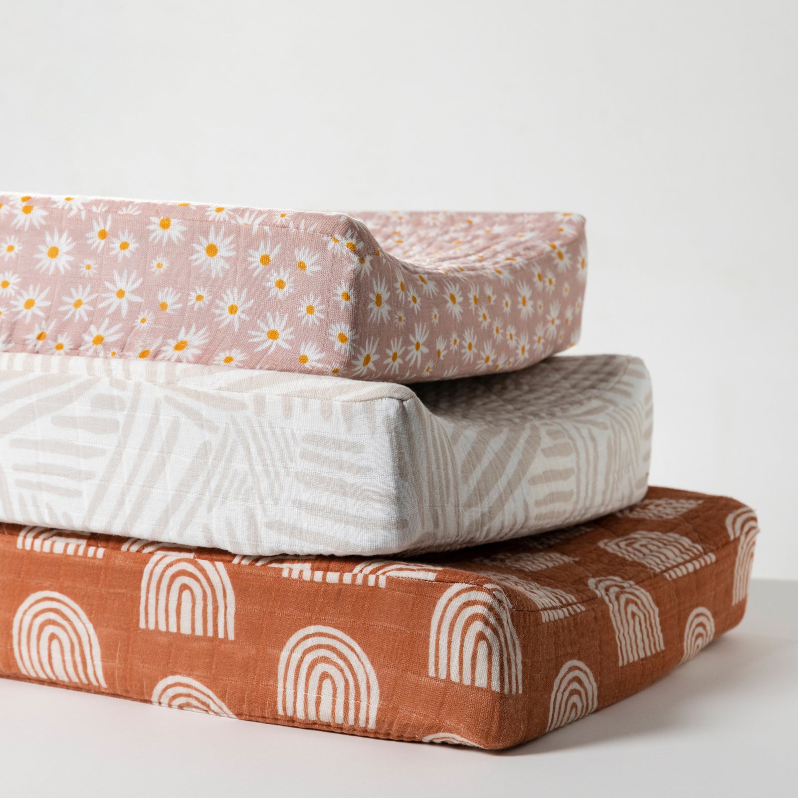 Babyletto Quilted Changing Pad Cover in GOTS Certified Organic Muslin Cotton