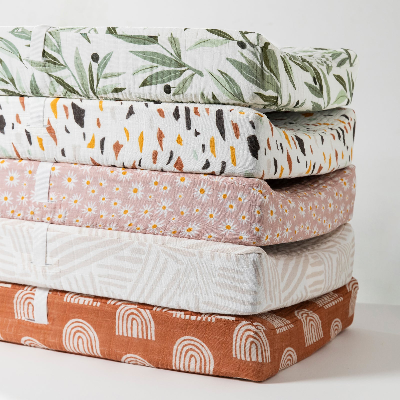 Babyletto Quilted Changing Pad Cover in GOTS Certified Organic Muslin Cotton