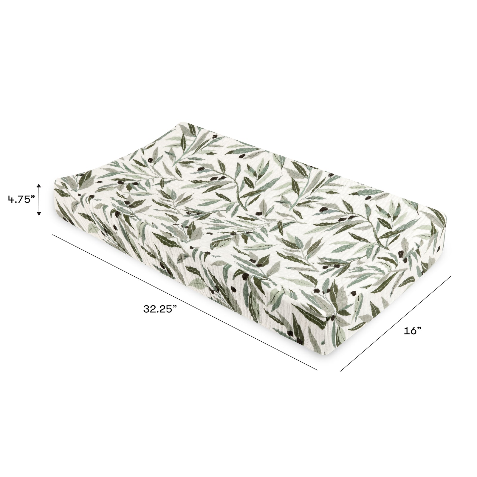 Babyletto Quilted Changing Pad Cover in GOTS Certified Organic Muslin Cotton