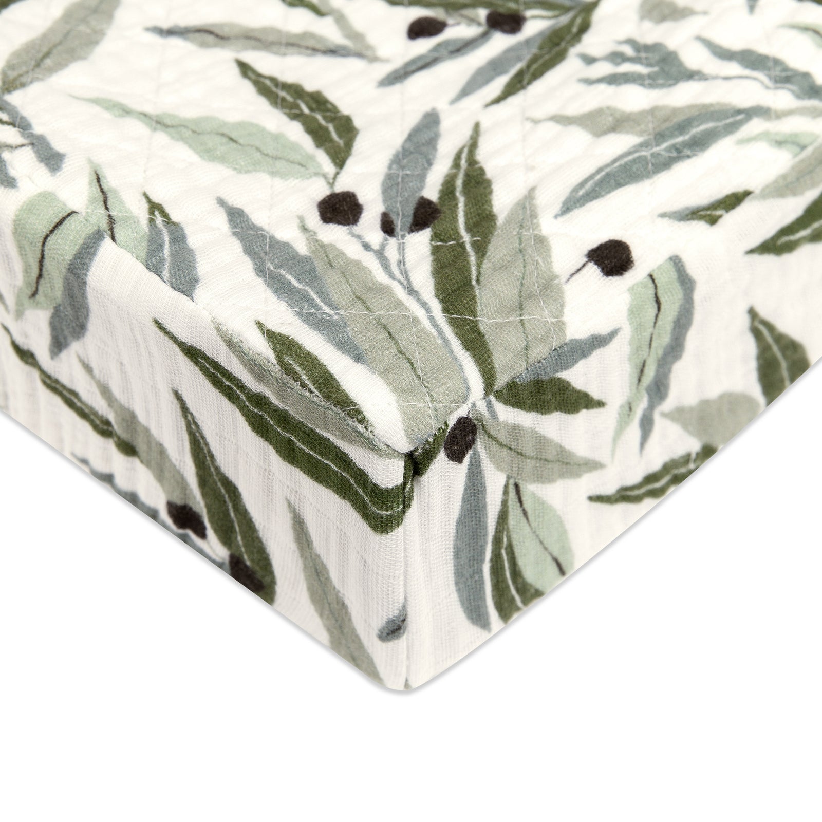 Babyletto Quilted Changing Pad Cover in GOTS Certified Organic Muslin Cotton