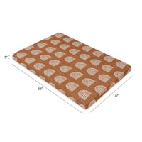 All-Stages Bassinet Sheet in GOTS-Certified Organic Muslin Cotton - Terracotta Rainbow