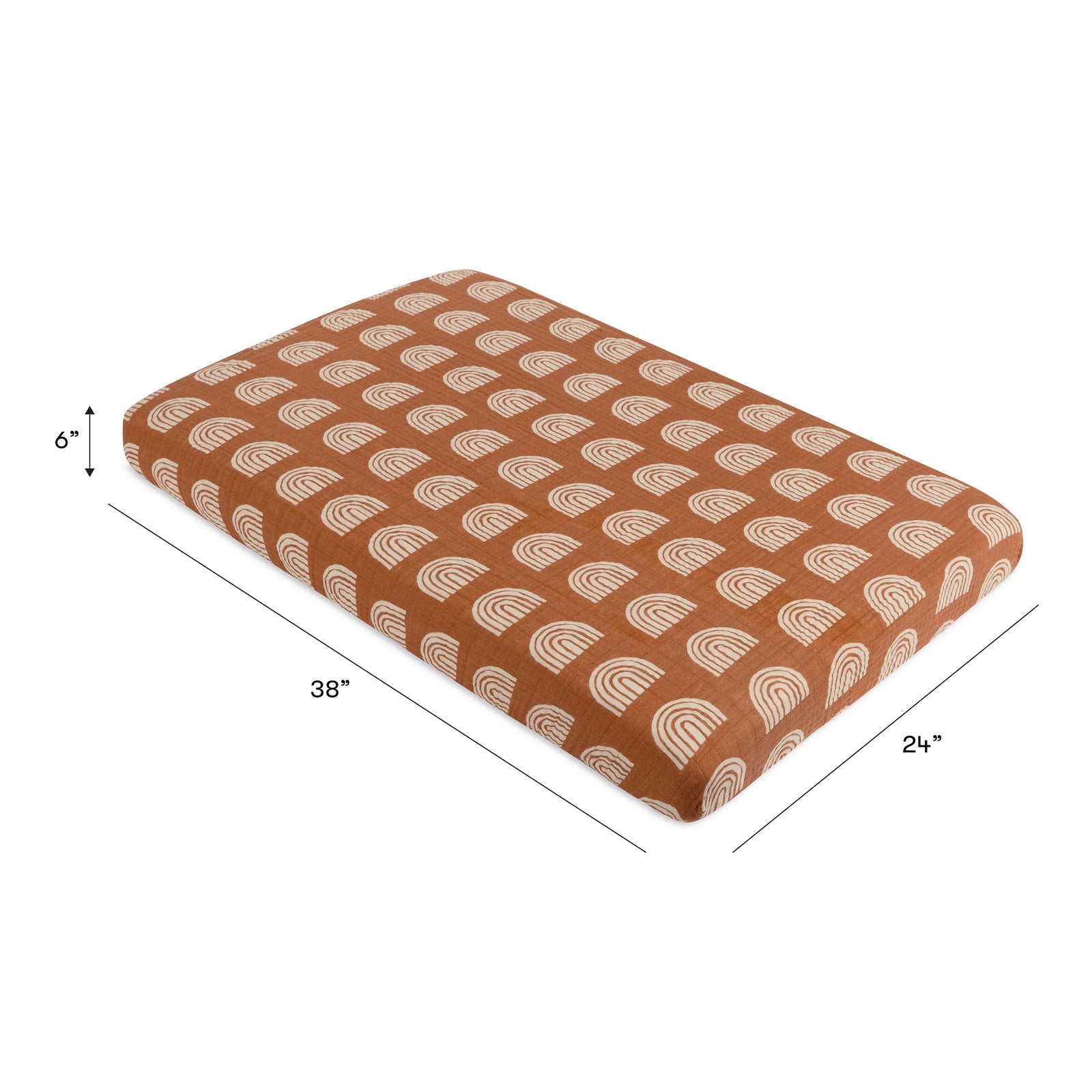Babyletto Mini Crib Sheet in GOTS Certified Organic Muslin Cotton