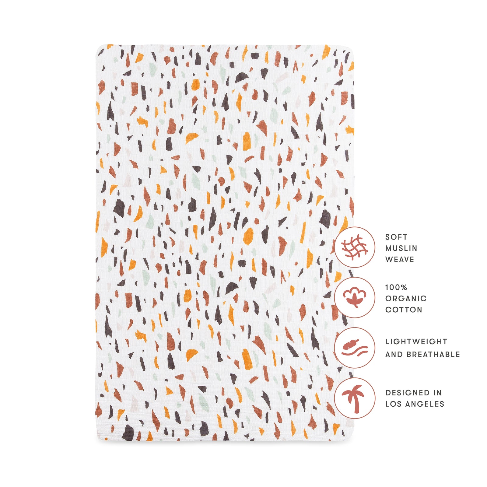 Babyletto Mini Crib Sheet in GOTS Certified Organic Muslin Cotton