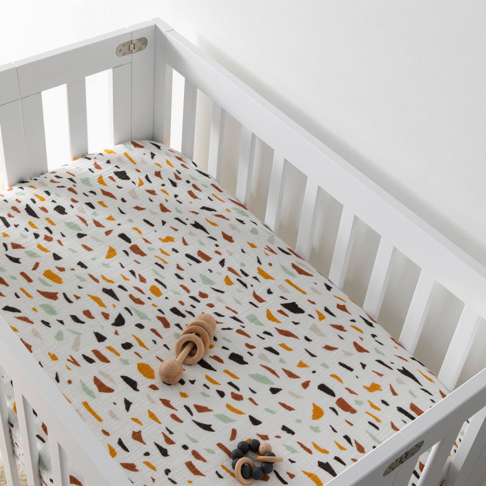 Babyletto Mini Crib Sheet in GOTS Certified Organic Muslin Cotton
