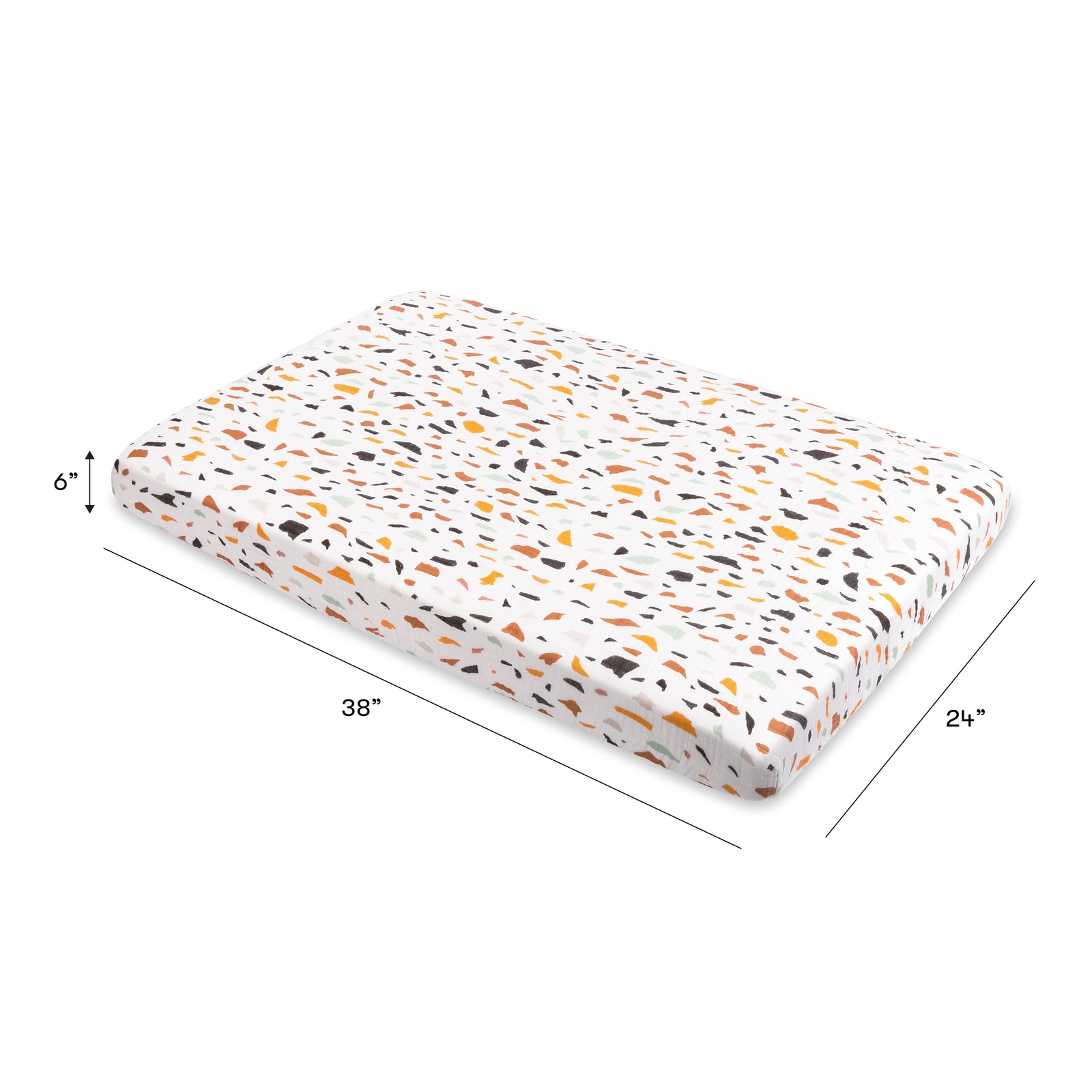 Babyletto Mini Crib Sheet in GOTS Certified Organic Muslin Cotton