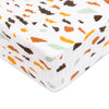 Terrazzo Quilted Changing Pad Cover in GOTS Certified Organic Muslin Cotton