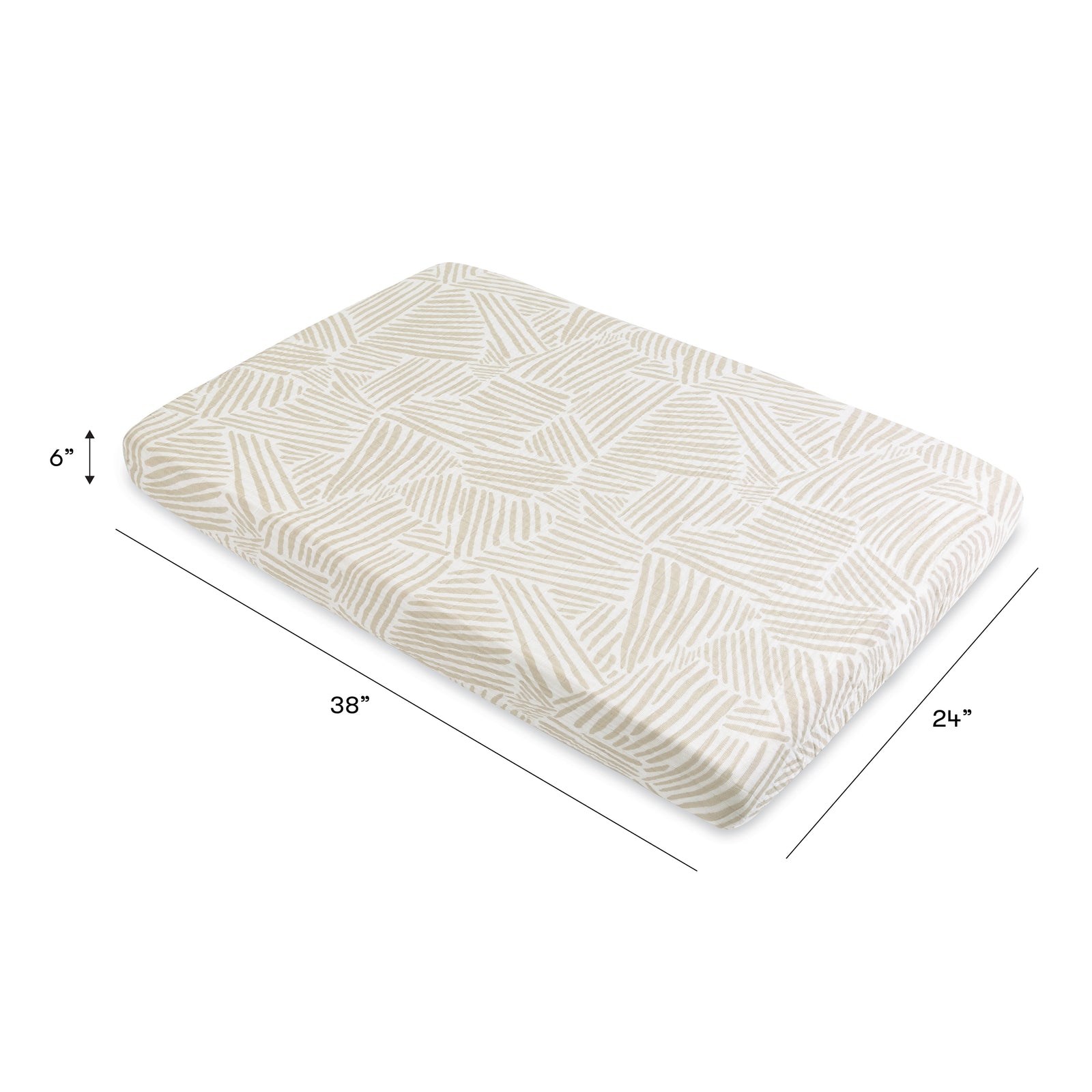 Babyletto Mini Crib Sheet in GOTS Certified Organic Muslin Cotton