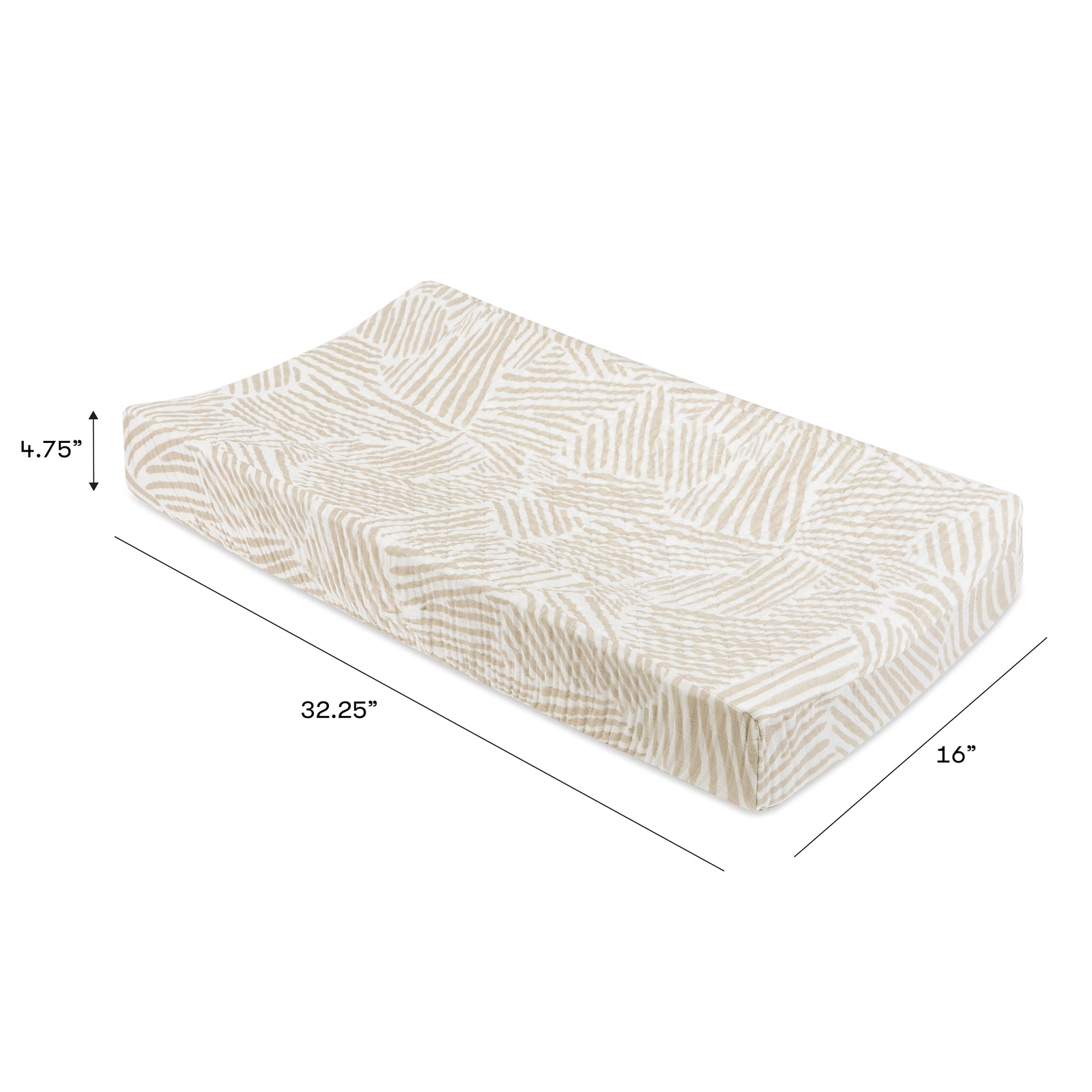 Babyletto Quilted Changing Pad Cover in GOTS Certified Organic Muslin Cotton