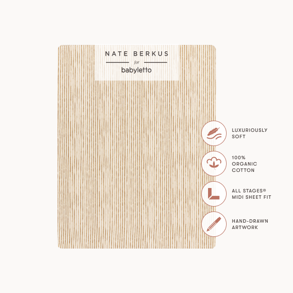 Nate Berkus x Babyletto Baby Bedding in GOTS Certified Organic Brushed Cotton