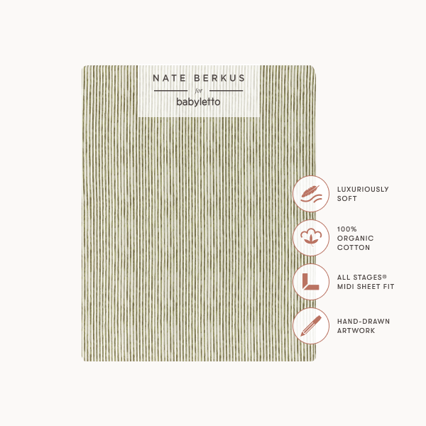 Nate Berkus x Babyletto Baby Bedding in GOTS Certified Organic Brushed Cotton