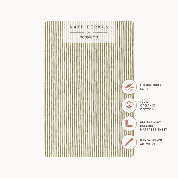 Nate Berkus x Babyletto Baby Bedding in GOTS Certified Organic Brushed Cotton