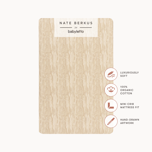 Nate Berkus x Babyletto Baby Bedding in GOTS Certified Organic Brushed Cotton