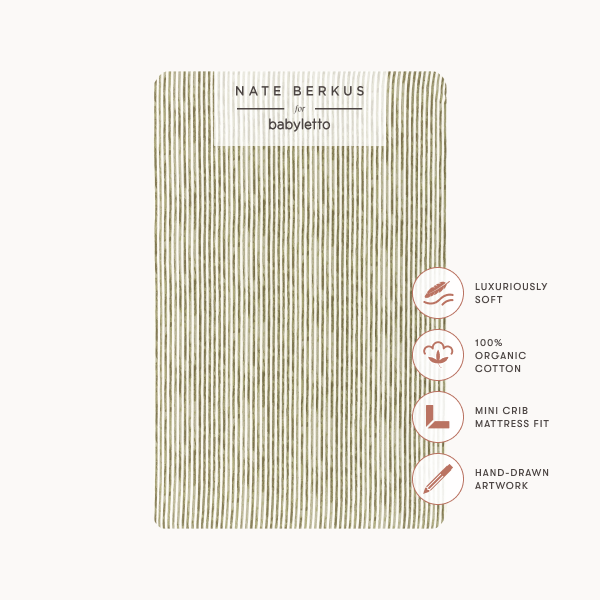 Nate Berkus x Babyletto Baby Bedding in GOTS Certified Organic Brushed Cotton