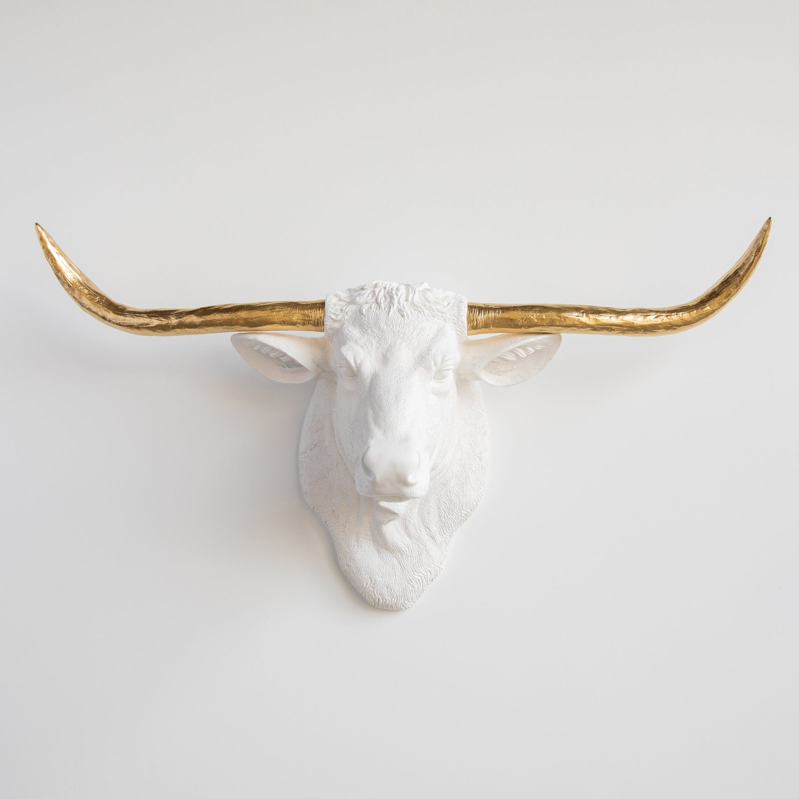 Faux Texas Longhorn Sculpture