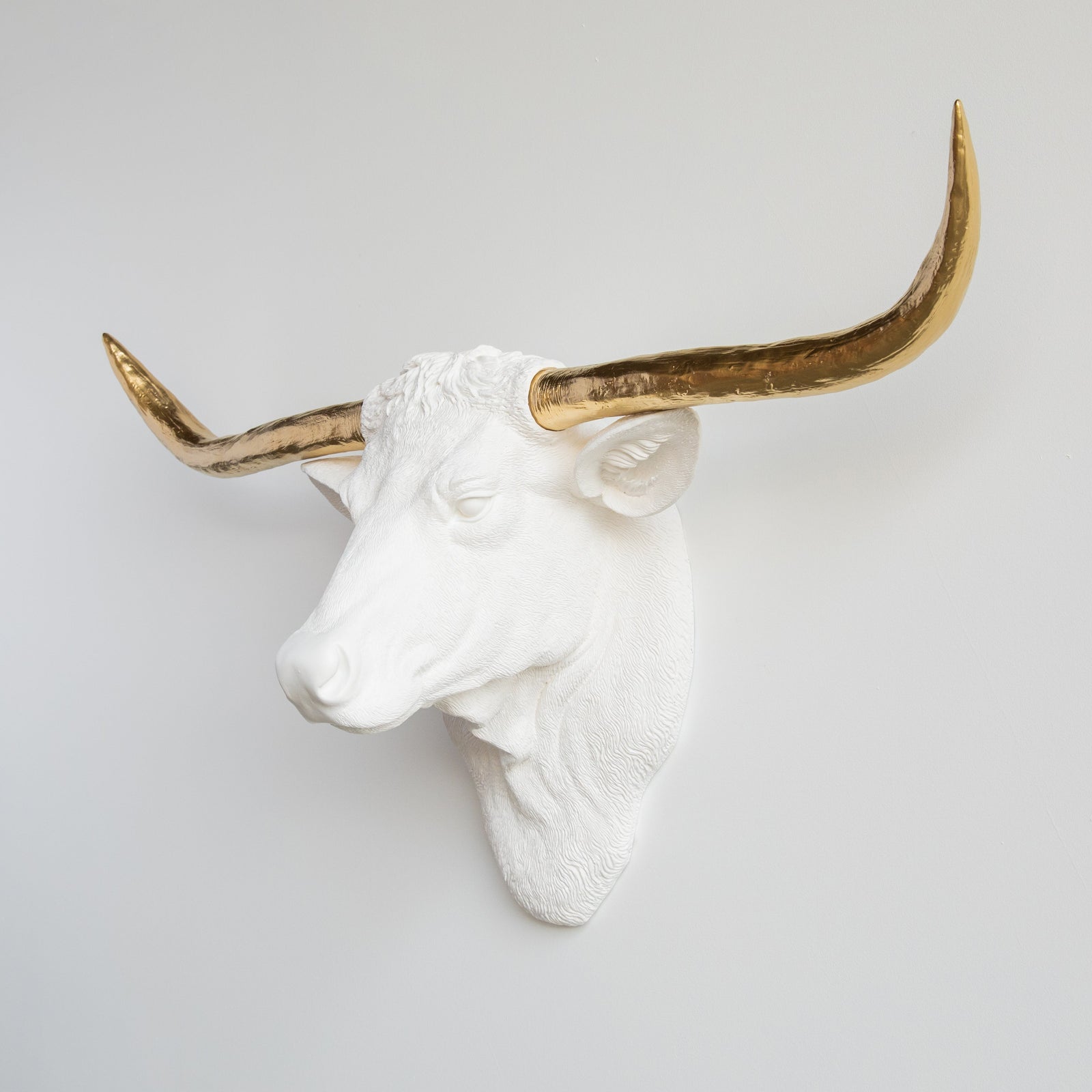 Faux Texas Longhorn Sculpture