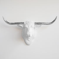 Faux Texas Longhorn Sculpture