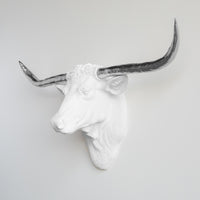 Faux Texas Longhorn Sculpture