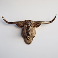Faux Texas Longhorn Sculpture