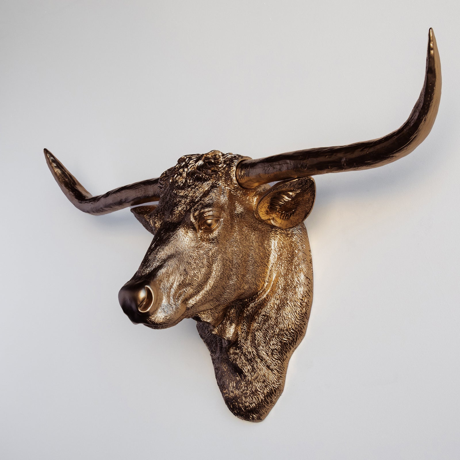 Faux Texas Longhorn Sculpture