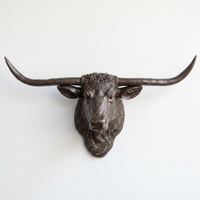 Faux Texas Longhorn Sculpture