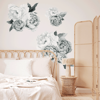 Midnight Peony Cluster Wall Decals