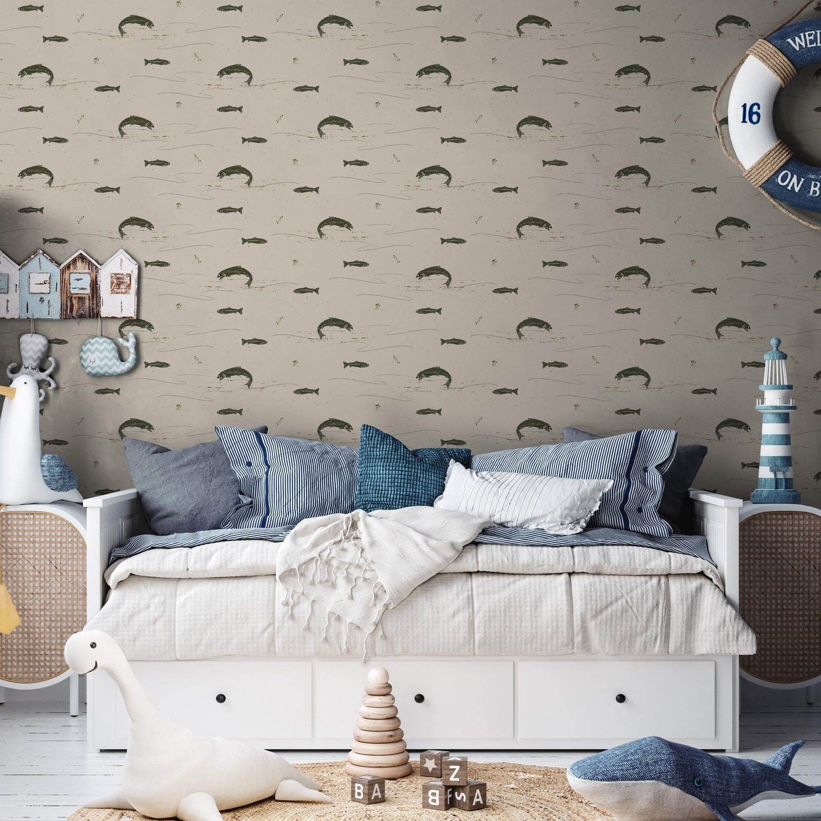 Trout Wallpaper by Cassandra Zaniboni