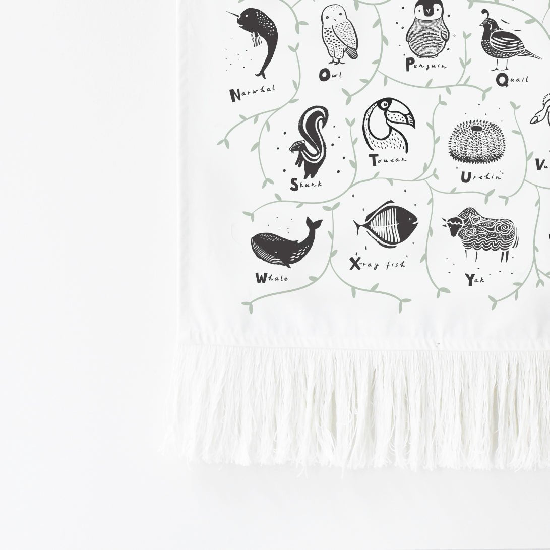 Animal Alphabet Wall Tapestry