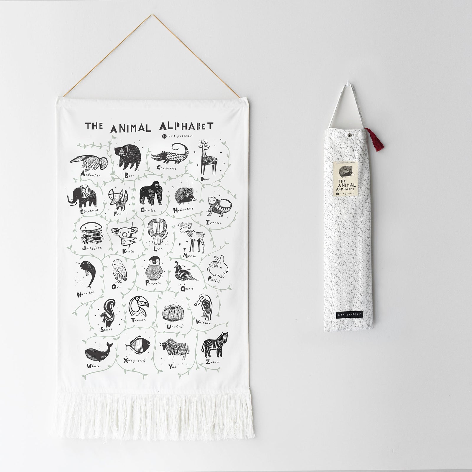 Animal Alphabet Wall Tapestry