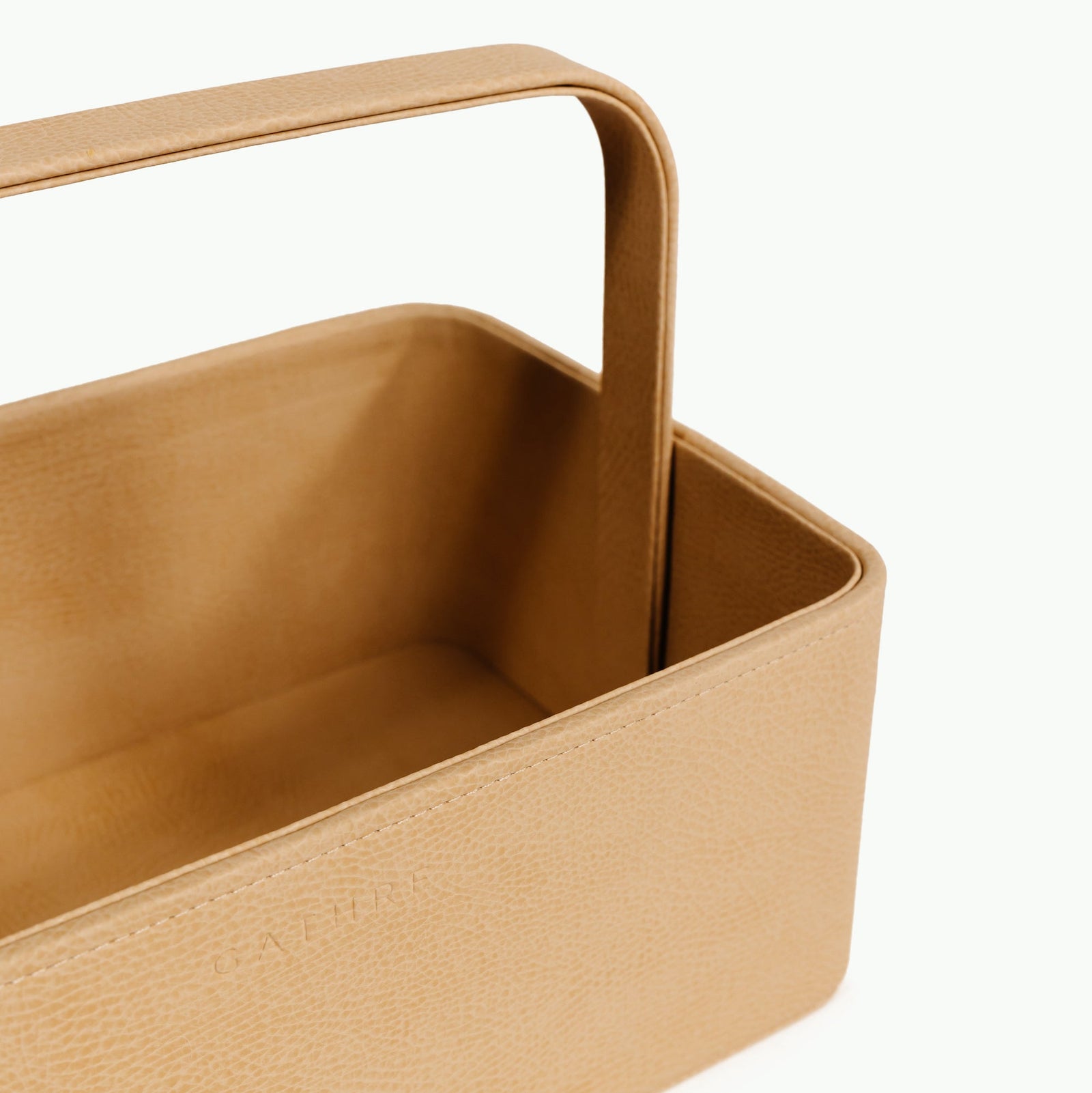 Small Vegan Leather Storage Caddy