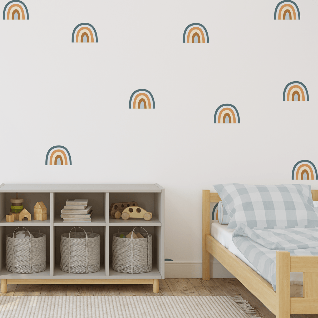 Blue Rainbow Wall Decals