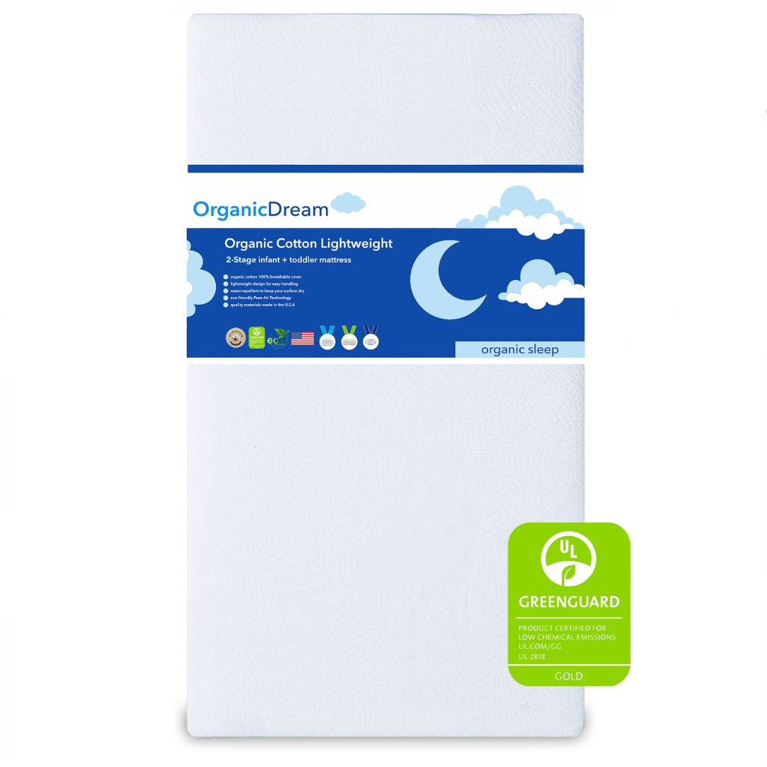 Organic Lightweight 2-Stage Crib + Toddler Mattress