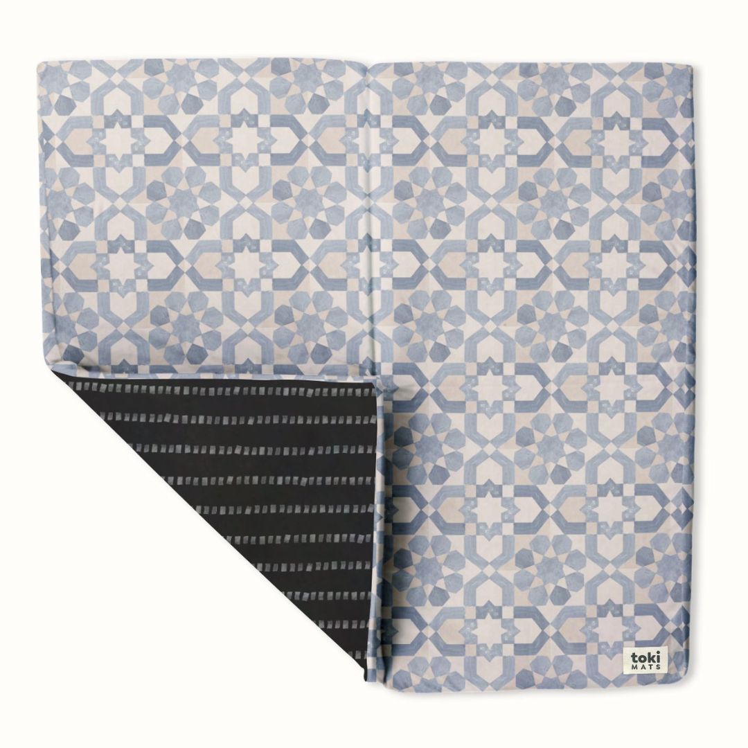 Blue Tile Padded Play Mat