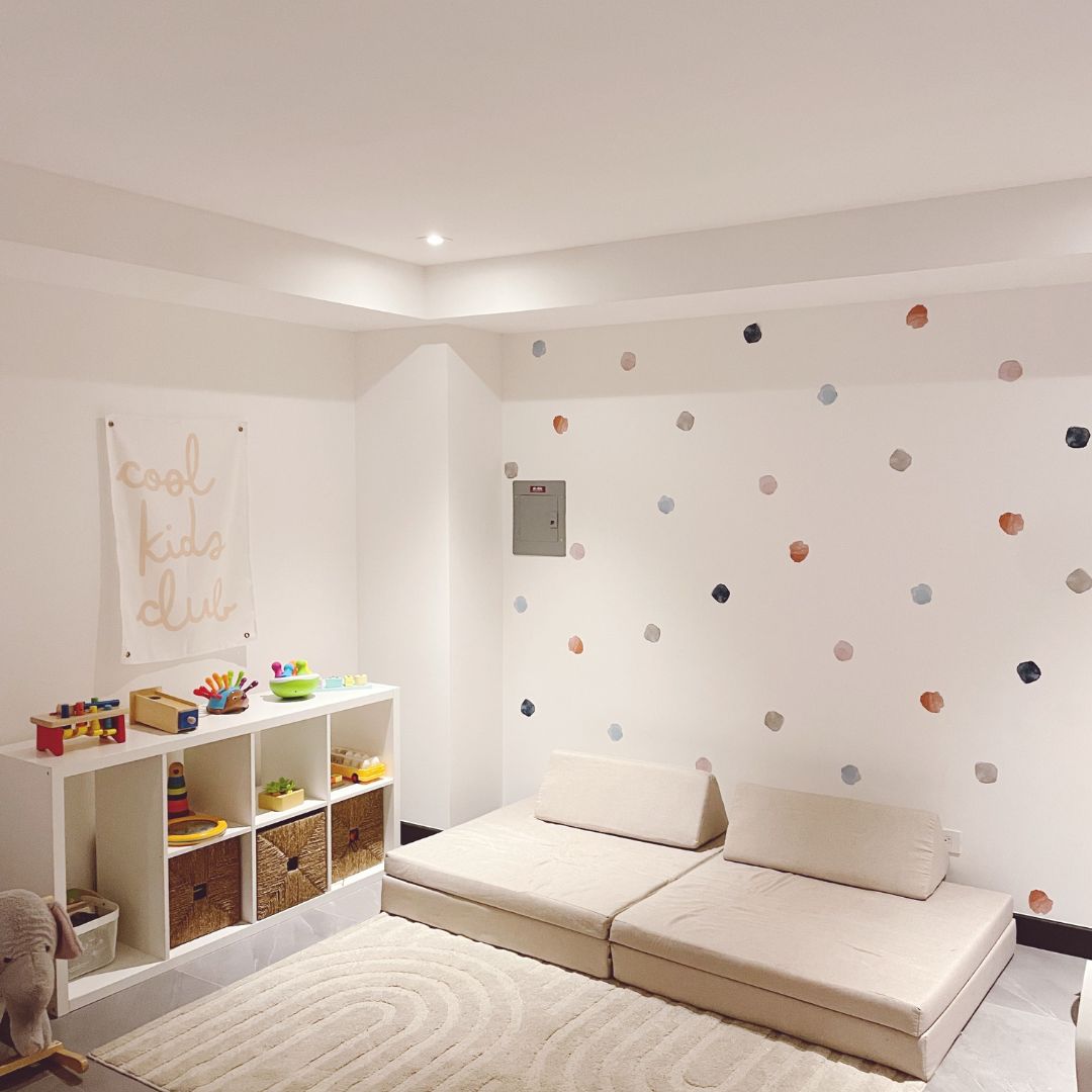 Forest Watercolor Polkadot Wall Decals