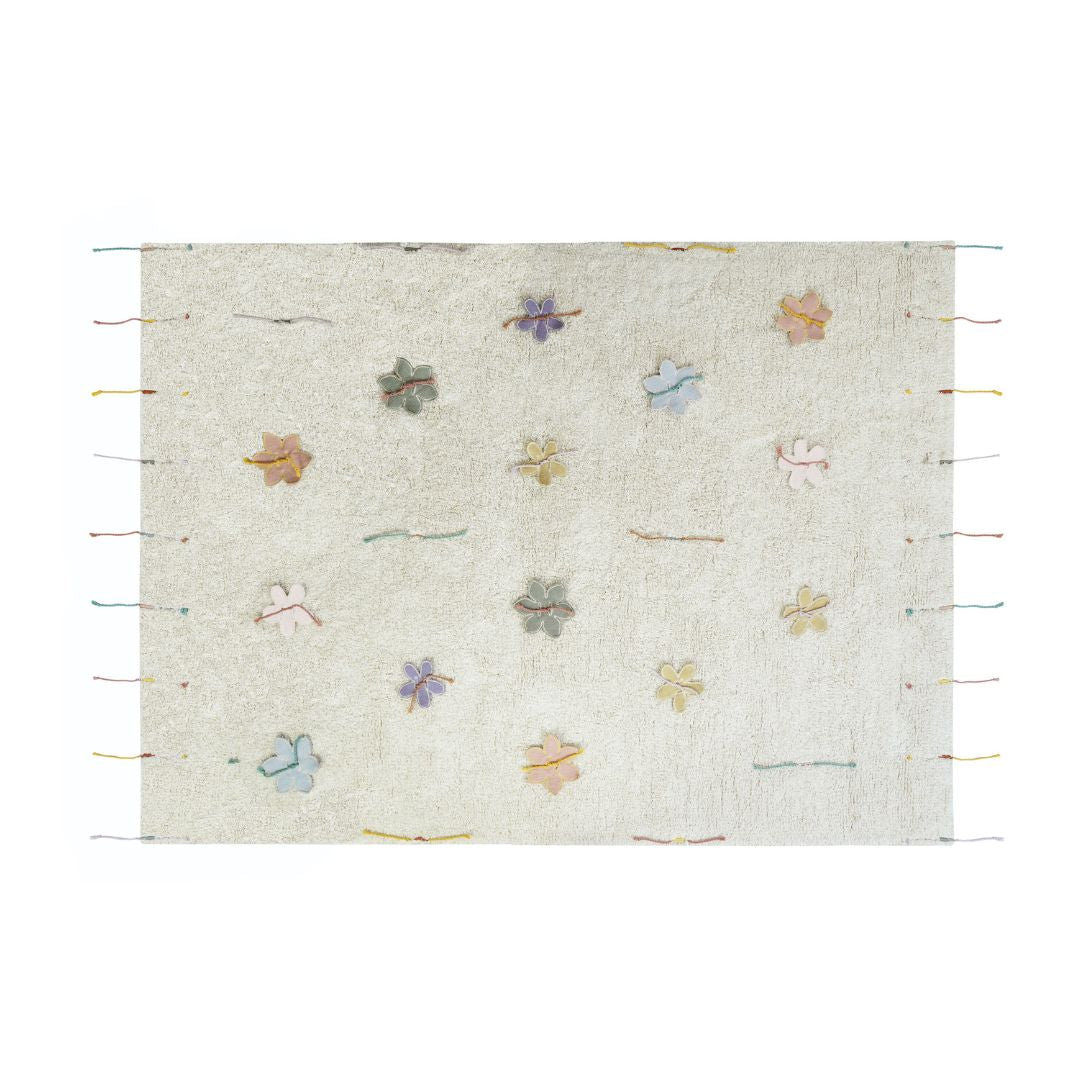 Wildflowers Washable Play Rug + Flowers