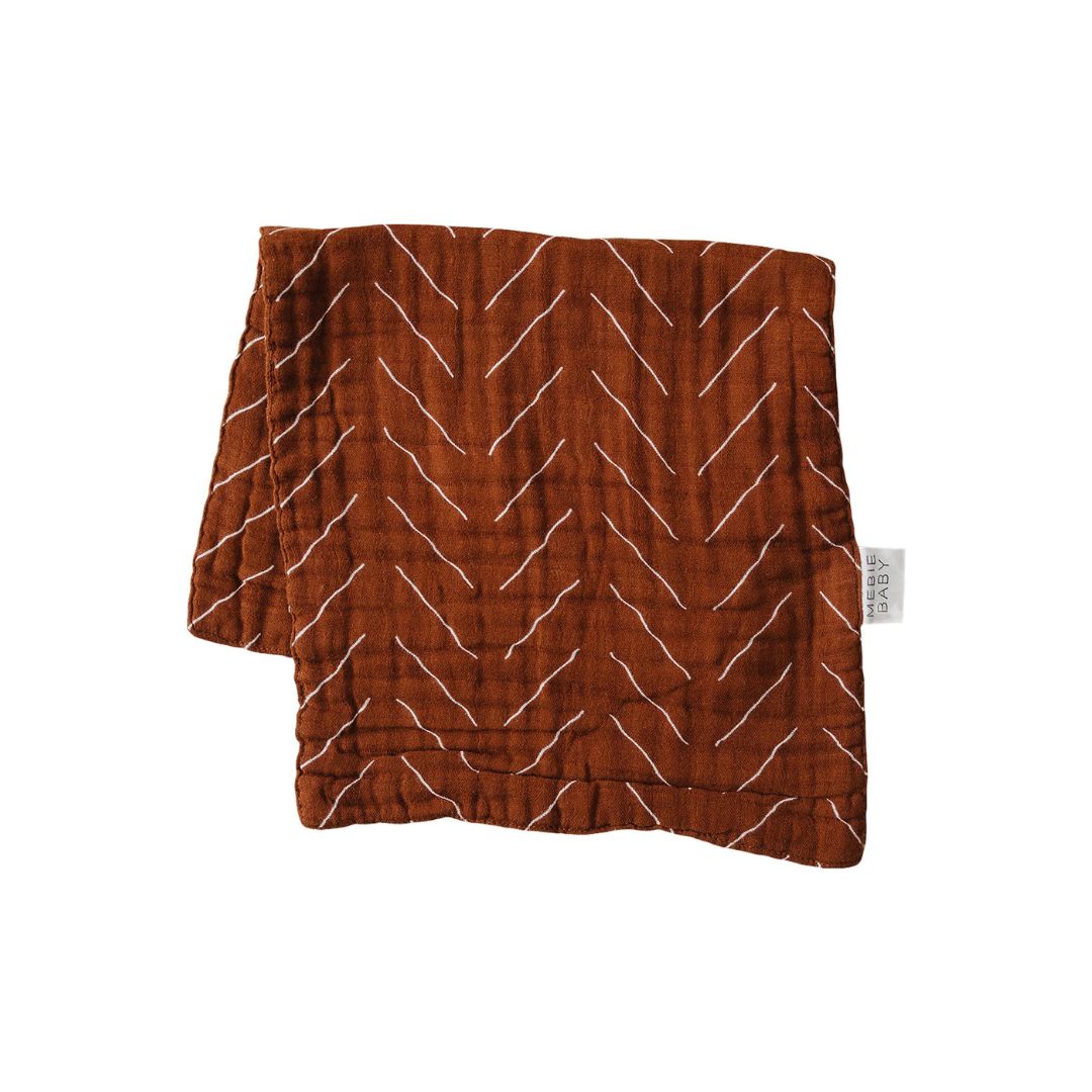 Rust Mudcloth Burp Cloth