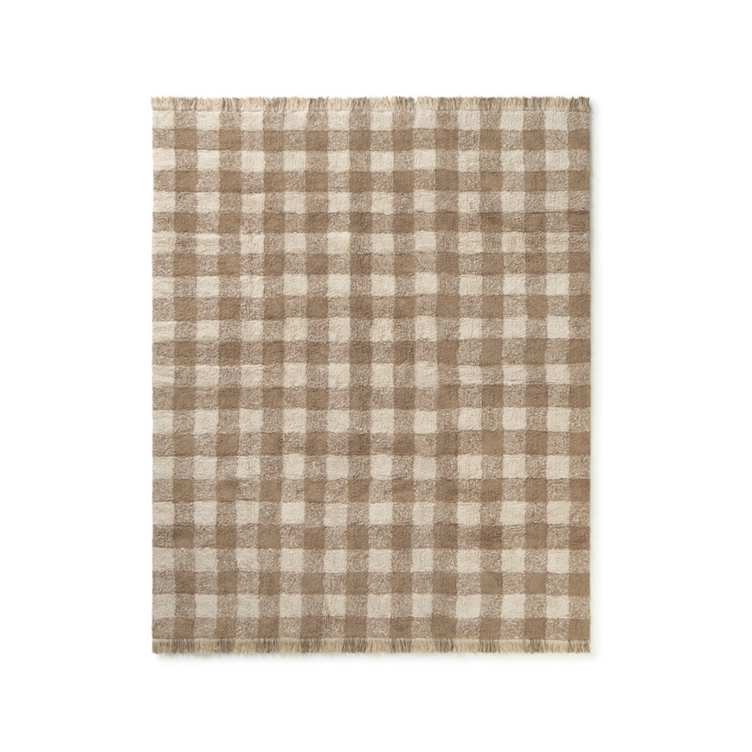 Vichy Checked Washable Rug