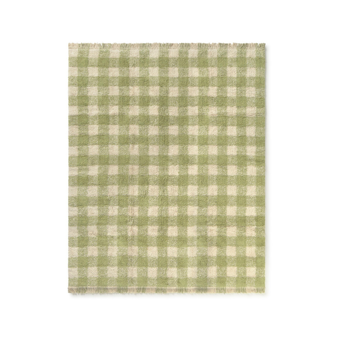Vichy Checked Washable Rug