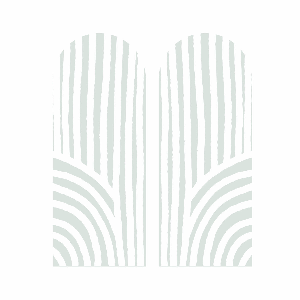 Wavy Double Arch Wall Decals