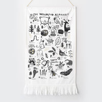 Woodland Alphabet Wall Tapestry