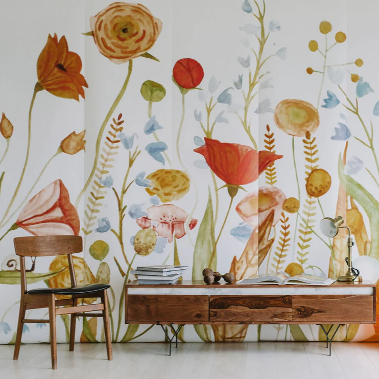 Wildflower Wallpaper Mural