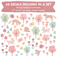 Woodland Storybook Fabric Wall Decals