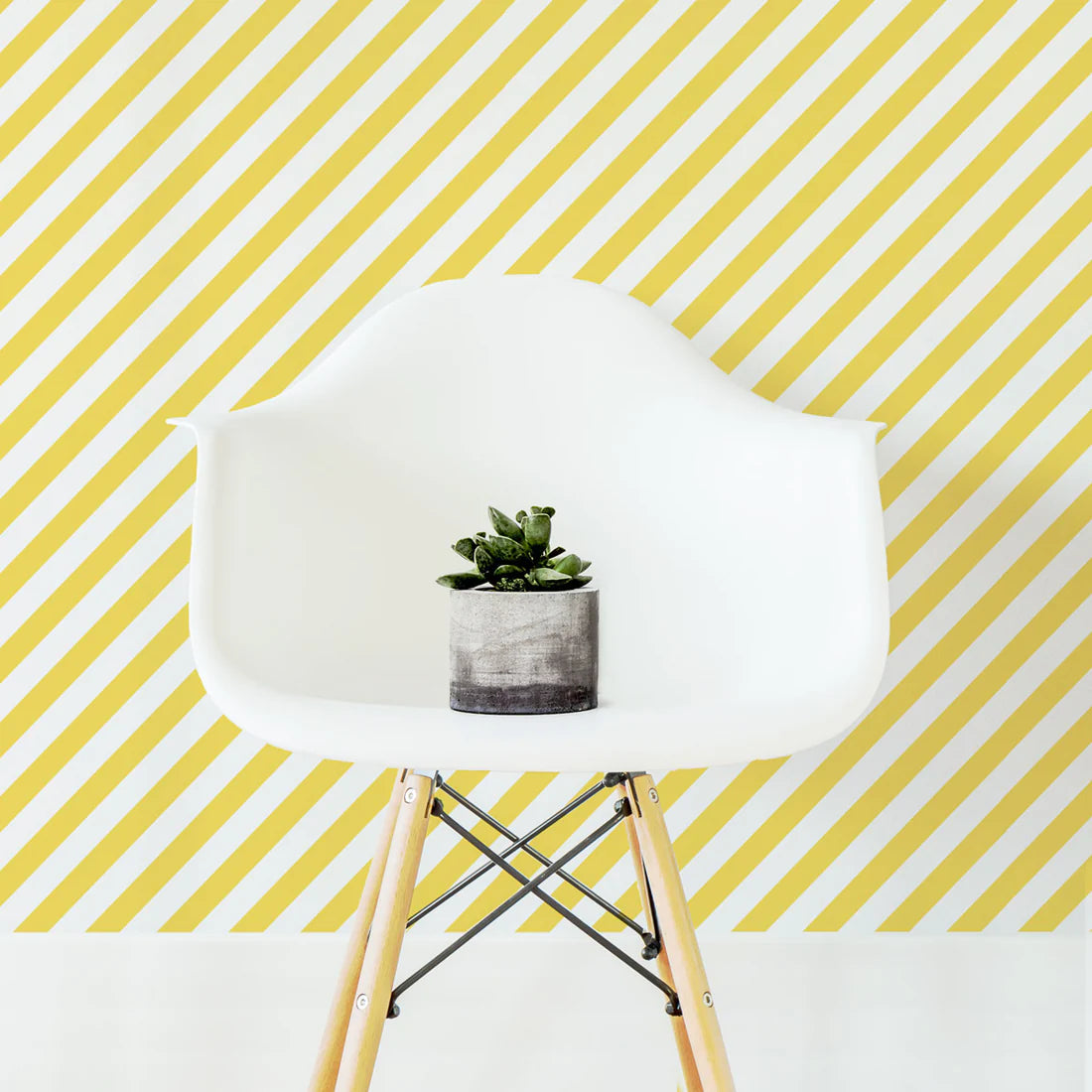 Yellow Stripes Wallpaper