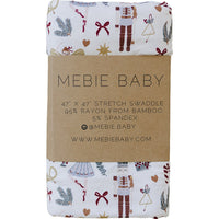 Red Nutcracker Stretch Swaddle Blanket