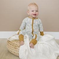 Ski Ribbed Bamboo Zipper Romper