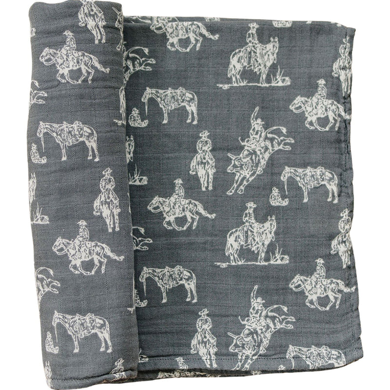 Wild West Muslin Swaddle Blanket