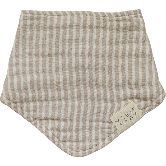 Taupe Stripe Bib